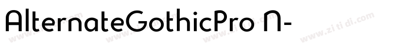 AlternateGothicPro N字体转换